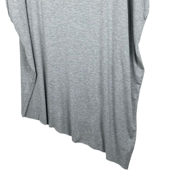Samantha Eng Oversized Knit Asymmetrical Poncho Sleeve Dress S Grey Minimal - Picture 6 of 16